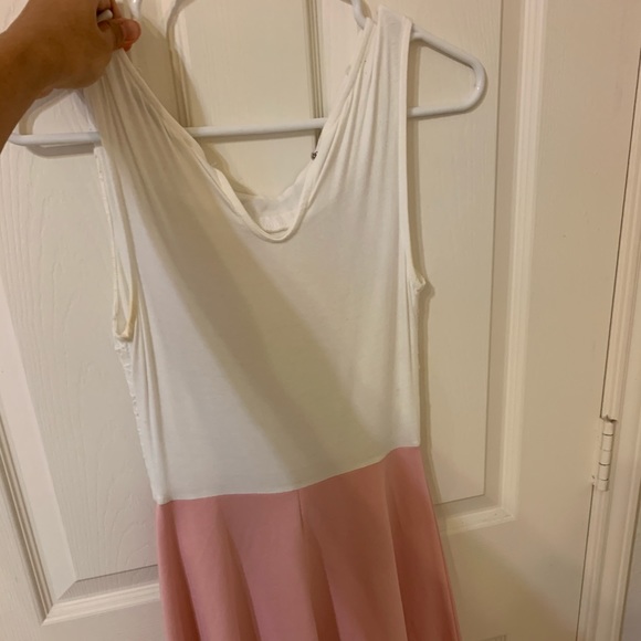Papaya Pink/White Dress - Picture 3 of 4